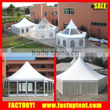 Diameter 6m 8m 10m 12m transparent roof Hexagon tent