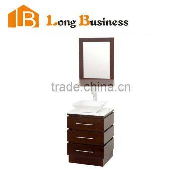 LB-JL2243 Economy Modern Wooden Veneer Bathroom Vanity