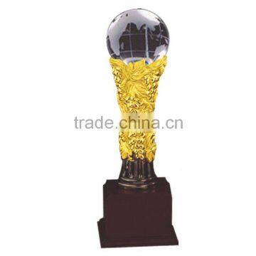 Personality Crystal Globe Ball Resin Sports Trophy