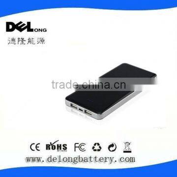 (hot) best slim dual usb charger 8000mah mobile power banks lipo charger