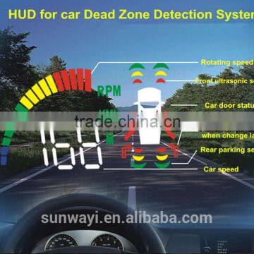 Blind Zone Detecting Car Speed Head Up Display Canbus Tech HUD with Rear Parking Sensor HUD