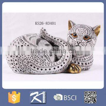 Decorative artificial resin leopard for home & office decorations