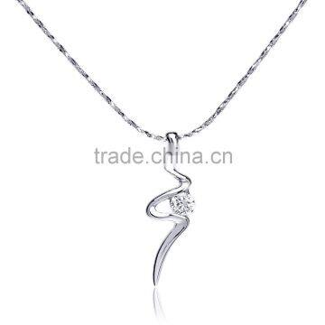 18k White Gold Plated Austrian Crystal Fashion Necklace Pendant