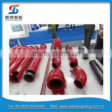 Kyokuto concrete pump parts Two wall /Single concrete pump elbow