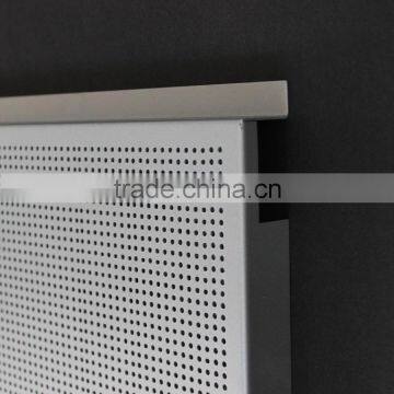 With Fireproof Acoustic Insulation Perforated Metal Ceiling Panel Aluminum E Shaped Hook on Ceiling photo-4