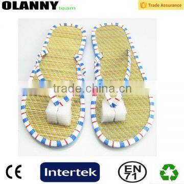 manufacturer new arrival white straw flip flops