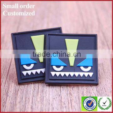 Custom Wholesale Red Pvc Labels Tags for Shirt Clothing Garment