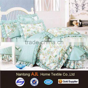 2015 100% cotton new products Korea luxury bedding set in bedding set