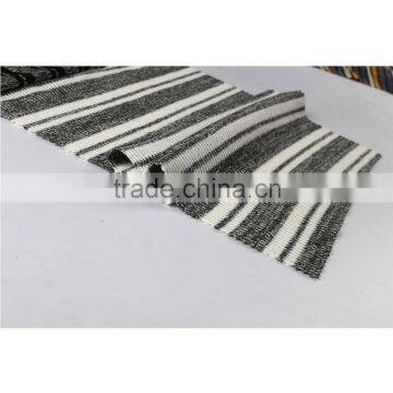 Stripe Design Polyester Rayon Spandex Yarn Dyed 2x2 Rib Knit Fabric photo-5