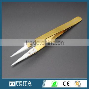 Colorful 72MZ Heat Resistant Ceramic White Tips Brucelles Tweezers for Computer Repair Tools photo-4