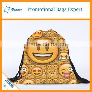 New Recycle Custom 600d Polyester Emoji Backpack Emoji Bag photo-3