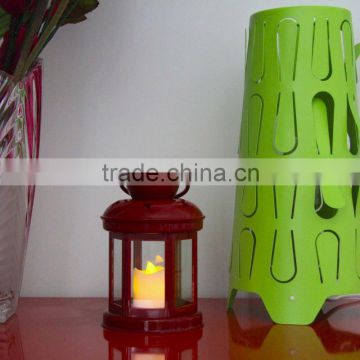 Promotion Poppas BS10 Classic ABS Plastic Cheap colorful decoration Hurricane lantern,hanging Taper Candle Lantern