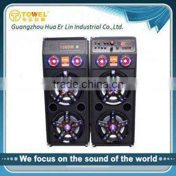Factory direct selling super dj bass speaker speaker box 2.0 active speaker stage music equipment box