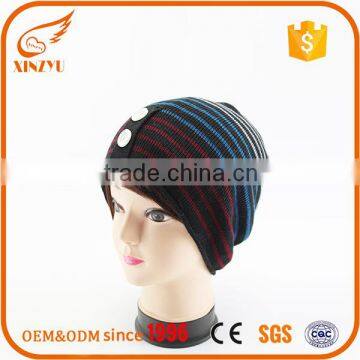Comfortable pom pom beanie hats wholesale knitted custom beanie                        
                                                                                Supplier's Choice