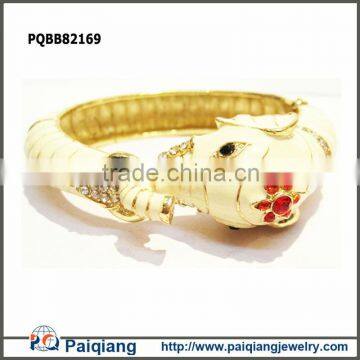 New arrival gold elephant animal design bangle wholesale