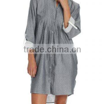 Dobby Nightshirt-Grey