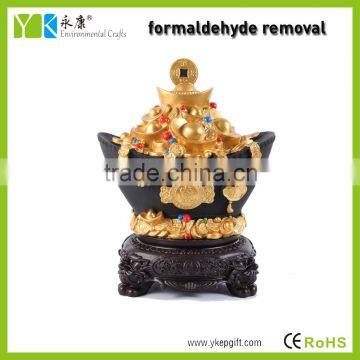 China traditional folk art gold ingot resin model for business gift and home decoration