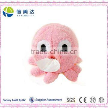 Creative Lovely Octopus Roll Paper Plush Tissue Boxe