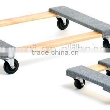 hardwood furniture mover dolly carpeted wooden dolly