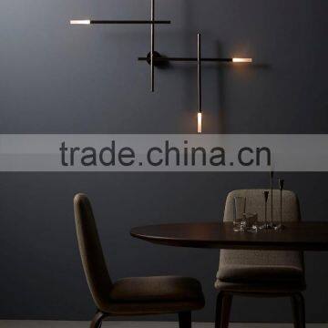 0717-2 matte black modern steel glass KITAMI WALL lamp decorated hotel