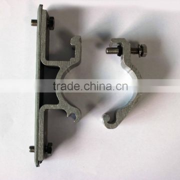 aluminum vertical wall mount pipe clamp/ pipe fasten parts/saddle clamp