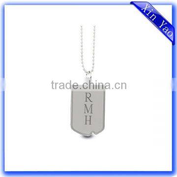 Free Sample Factory Stamping Dog Tag With Ball Chain for Men photo-2
