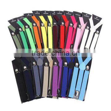 Hot selling 2016 Promotion Elastic Suspender / colorful adult's Suspenders