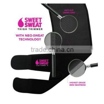 AS SEEN ON TV Sweet Sweat Premium Thigh Trimmers (Pink Logo) for Men & Women Waist Trimmer Trainer Belt photo-2