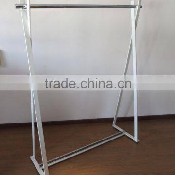 Floor Standing A Shaped Straight Rail Baby Clothes Hanger Stand photo-2
