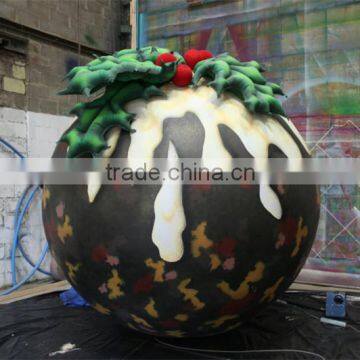 Hot sale christmas inflatable pudding outdoor inflatable christmas decoration