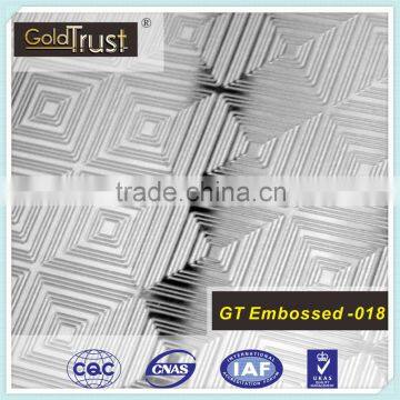 Factory Competitive Price Embossed Finish Stainless Steel Sheet for Decoration