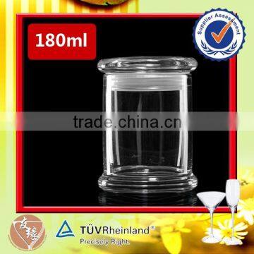 Cheap machine molde 180ml clear glass tumblers for candles