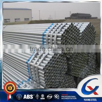 BS1387 standard galvanized steel pipe for water transport