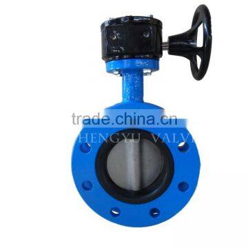 U type cast Iron through Stem without pin water media HOT SALLING Butterfly Valve