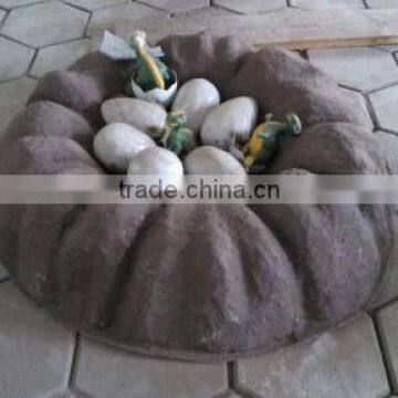 fiberglass hatching dinosaur eggs