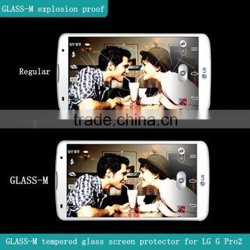 Explosion proof tempered glass for LG Optimus G Pro2 with retail packaging