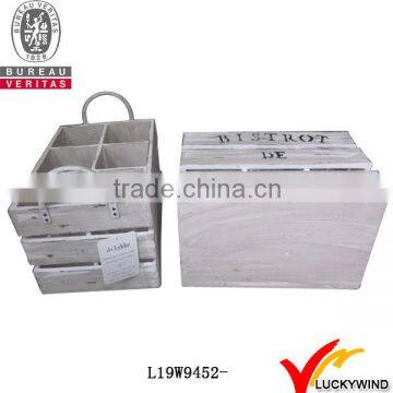 Shabby Chic French Country Style Wine Holder Wood photo-1