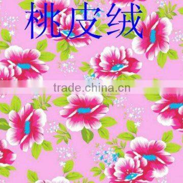 printed peach skin fabric