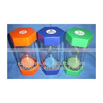 30 Minutes Plastic Hexagonal Shape Sand Timer