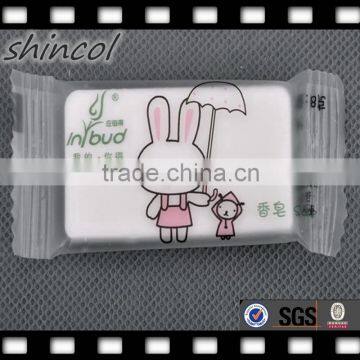 well sale white plastic film wrapped hotel soap soap
