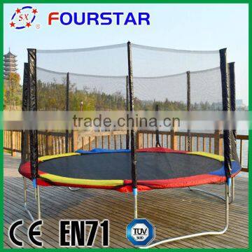 2015 Newest Design 12ft Trampoline contain enclosure for great fun