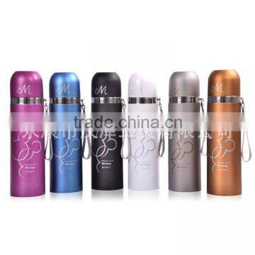 Custom LOGO brushed stainless steel liner double high-grade vacuum flask mug