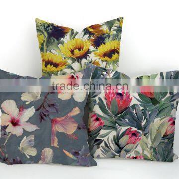 Plain style new floral design wholesale custom pillow case cover