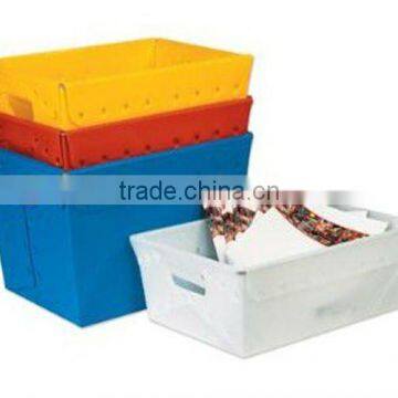 Stackable corrugated plastic postal box