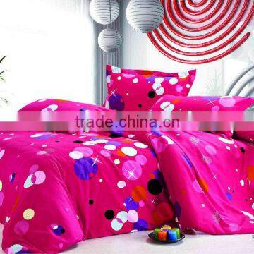 fashionable design bedding set-flower printing modena king queen size bed quilt/ 3pcs set new