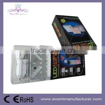 RGB 4 inch square LED crystal wedding centerpiece for wedding favors