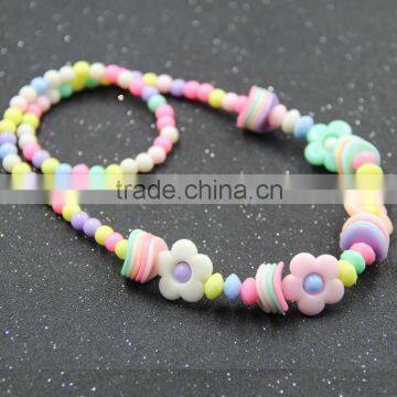 Fashion DIY Jewelry Handmade Multicolor Mixed Design Acrylic Children Baby Kids Beads Strand Necklaces photo-3