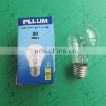 A55 220-240V E27 60W Clear Bulb, CE