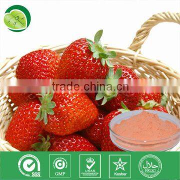 Natural dry strawberry juice powder