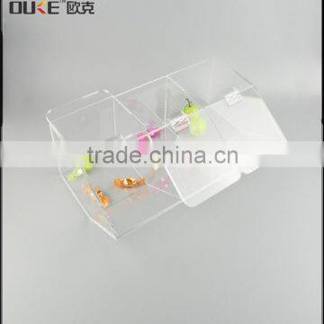 Promotional fashional cheap acrylic candy box from factory